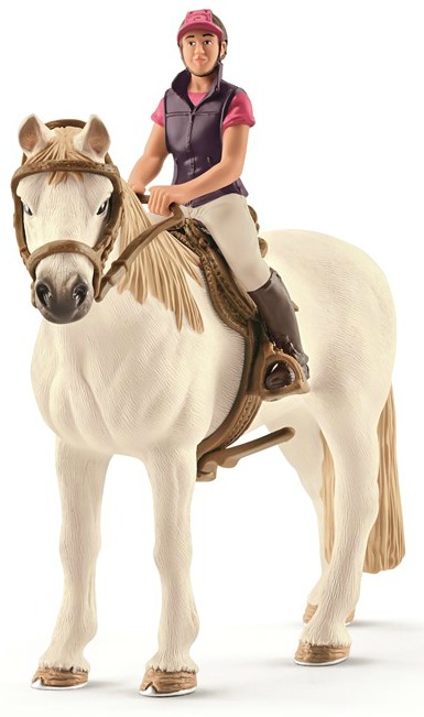 schleich-recreational-rider-with-horse-42359